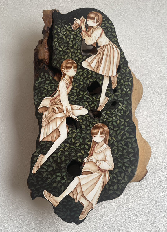 ART COLLECTOR STARTER KIT XI GROUP SHOW A COLLECTION OF 12" X 12" WORKS CLIMBING