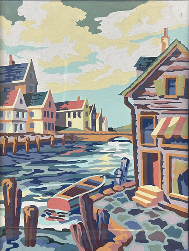 Altered Images Vintage Paint-By-Numbers Reimagined BEFORE