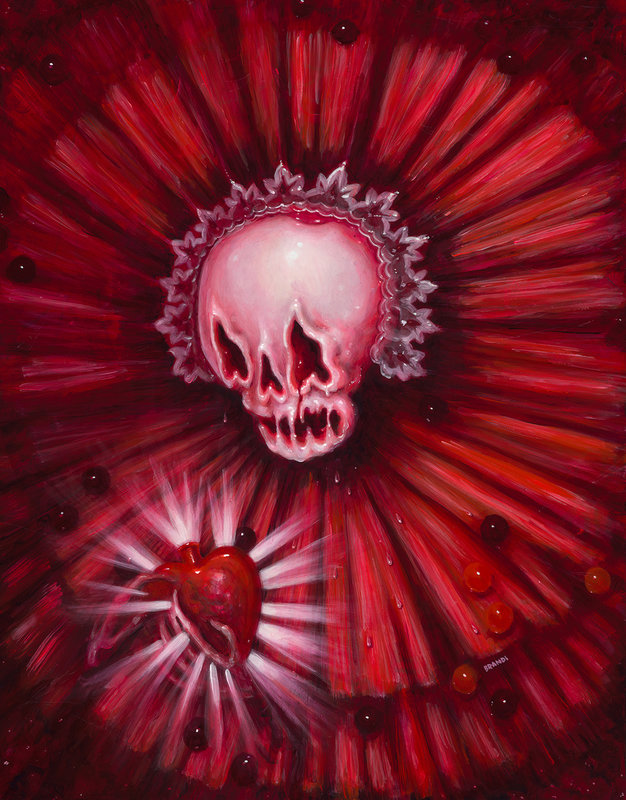 BRANDI MILNE NOW, AND FOREVERMORE CRYING FOR THE DEATH OF YOUR HEART (PORTRAIT OF THE ARTIST AFTER DEATH)