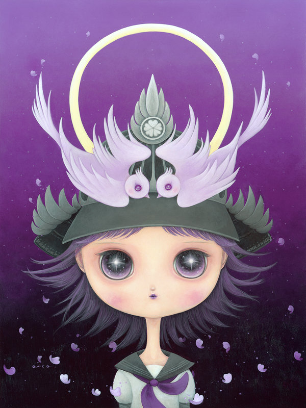 aica Where Petals Dance SAMURAI HELMETS ARE FOR BIRDIES NOW