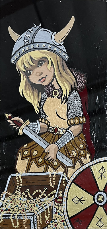 Altered Images Vintage Paint-By-Numbers Reimagined COURAGE