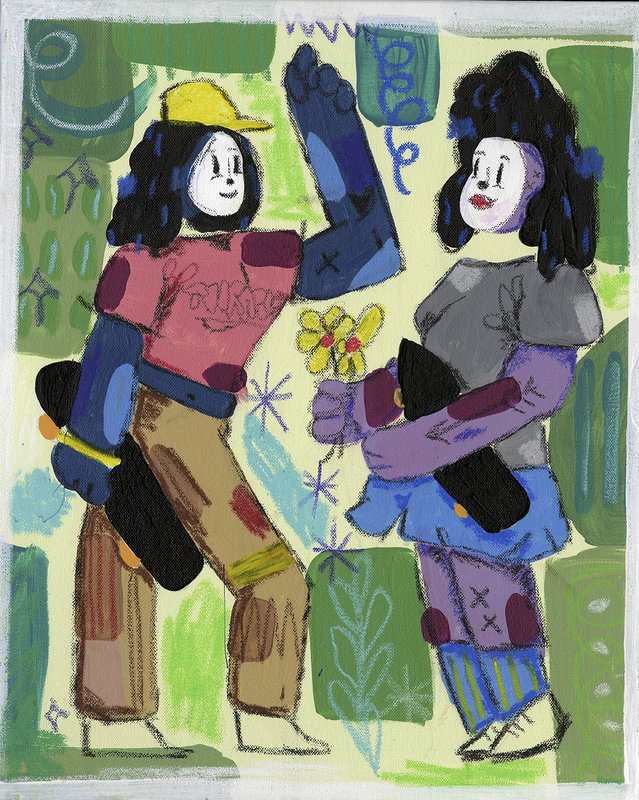 RAMIRO DAVARO-COMAS and HARALD AUSTAD WOODEN TOYS & POWER PORTRAITS SKATE DATE