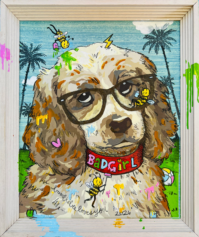 Altered Images Vintage Paint-By-Numbers Reimagined BAD GIRL